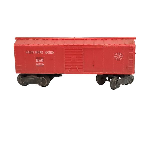 Marx Baltimore & Ohio 467110 8 Wheel Red Boxcar O Scale - Picture 4 of 13